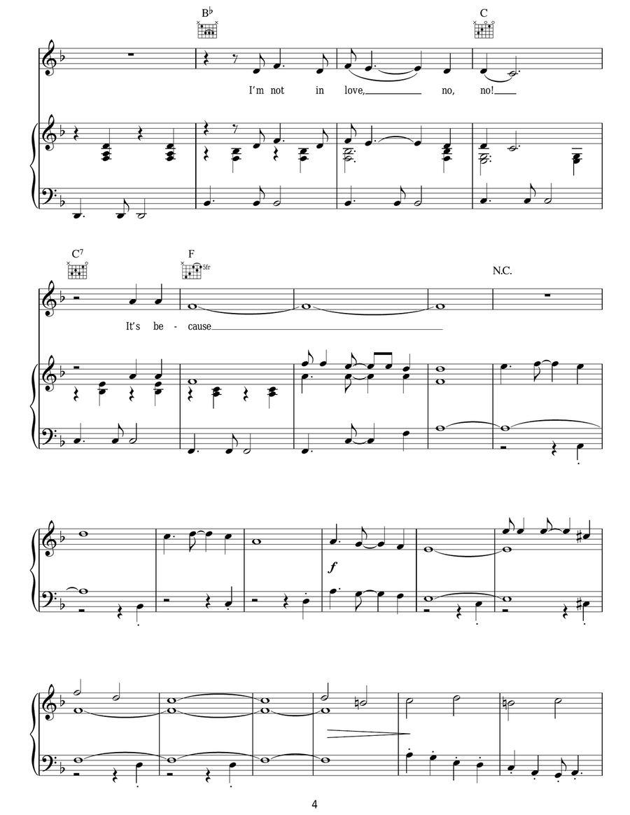 I'm Not In Love I'm Not In Love Acoustic Guitar scores gallery preview page 4