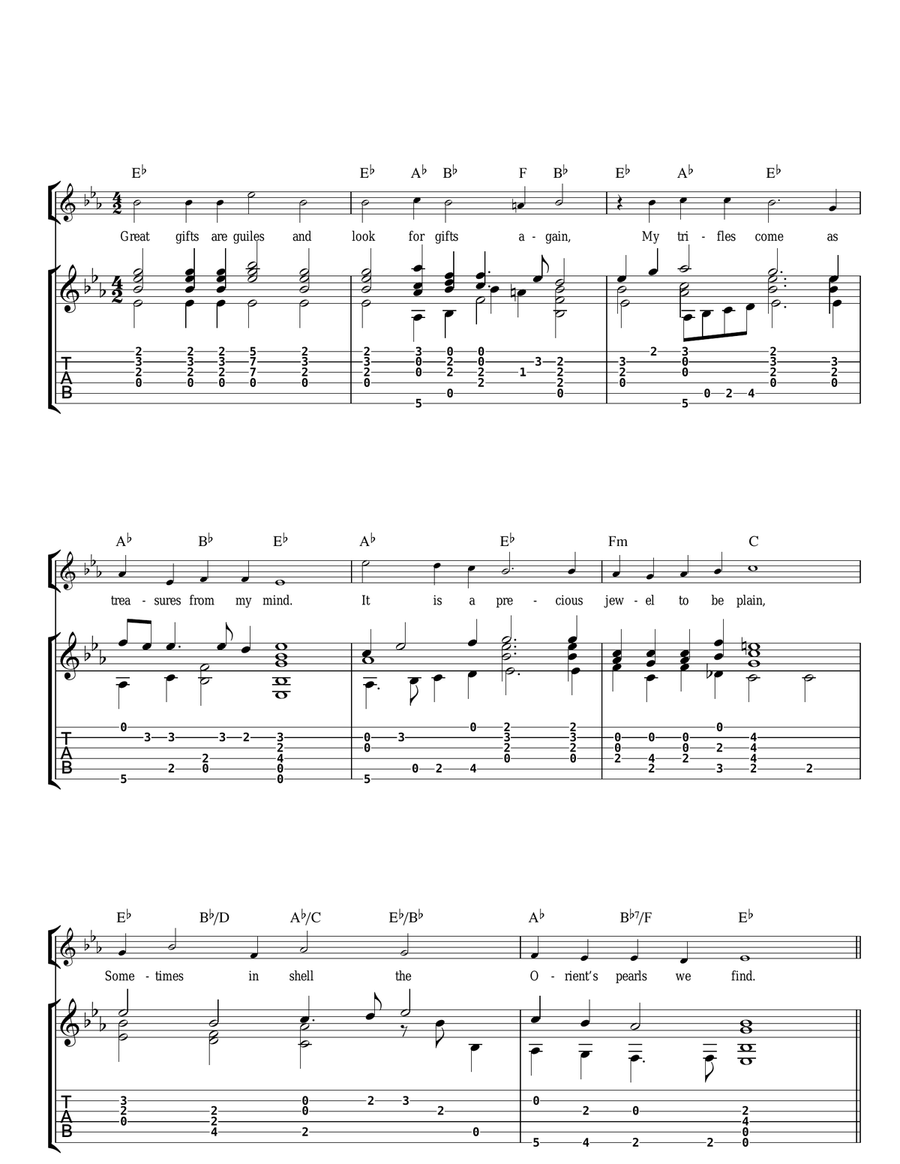 Fine Knacks For Ladies (as performed by Sting and Edin Karamazov) Acoustic Guitar scores gallery preview page 3