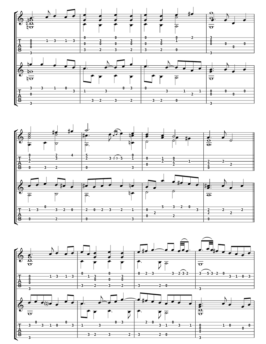 My Lord Willoughby's Welcome Home (as performed by Sting and Edin Karamazov) Acoustic Guitar scores gallery preview page 2