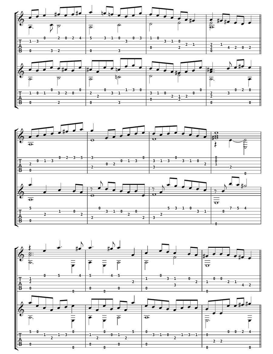 My Lord Willoughby's Welcome Home (as performed by Sting and Edin Karamazov) Acoustic Guitar scores gallery preview page 3
