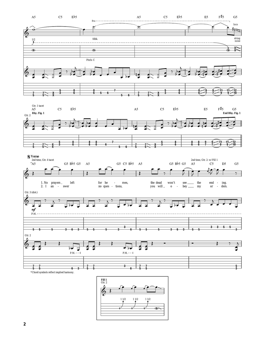 Fearless Fearless Acoustic Guitar scores gallery preview page 2