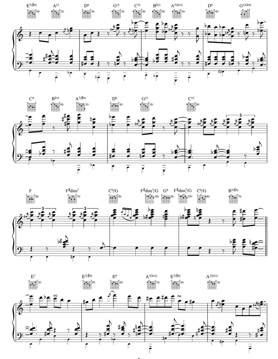 Straighten Up And Fly Right Acoustic Guitar scores gallery preview page 5