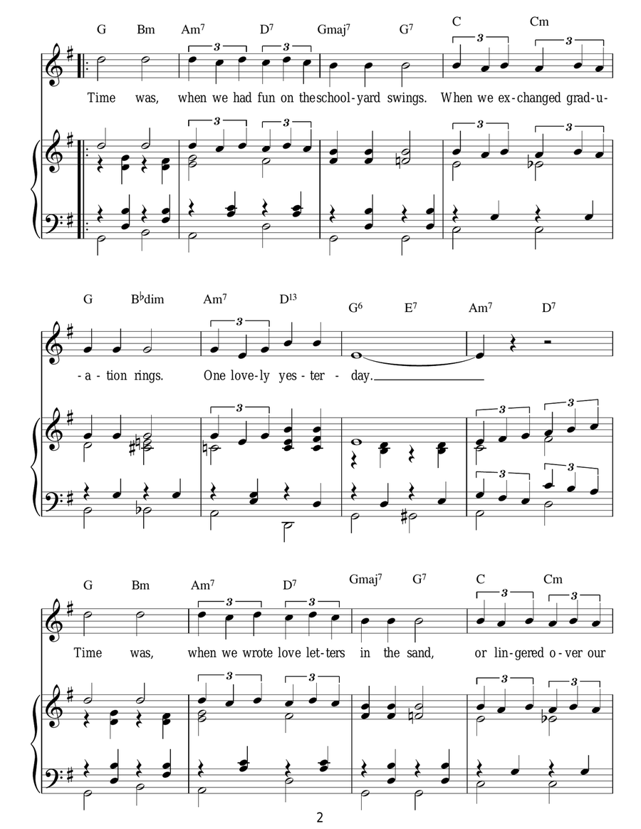 Time Was (Duerme) Time Was (Duerme) Guitar scores gallery preview page 2