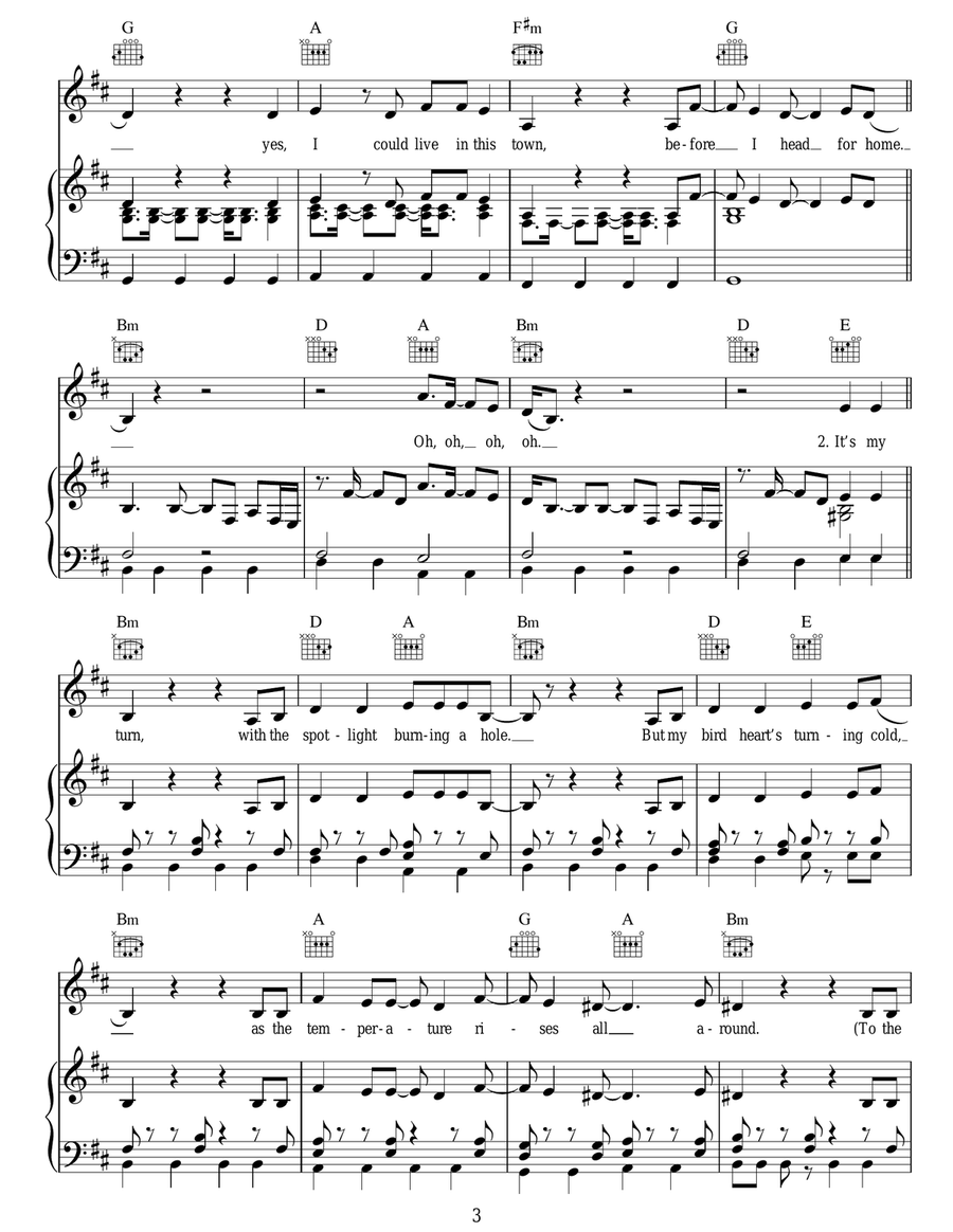 Uummannaq Song Uummannaq Song Acoustic Guitar scores gallery preview page 3