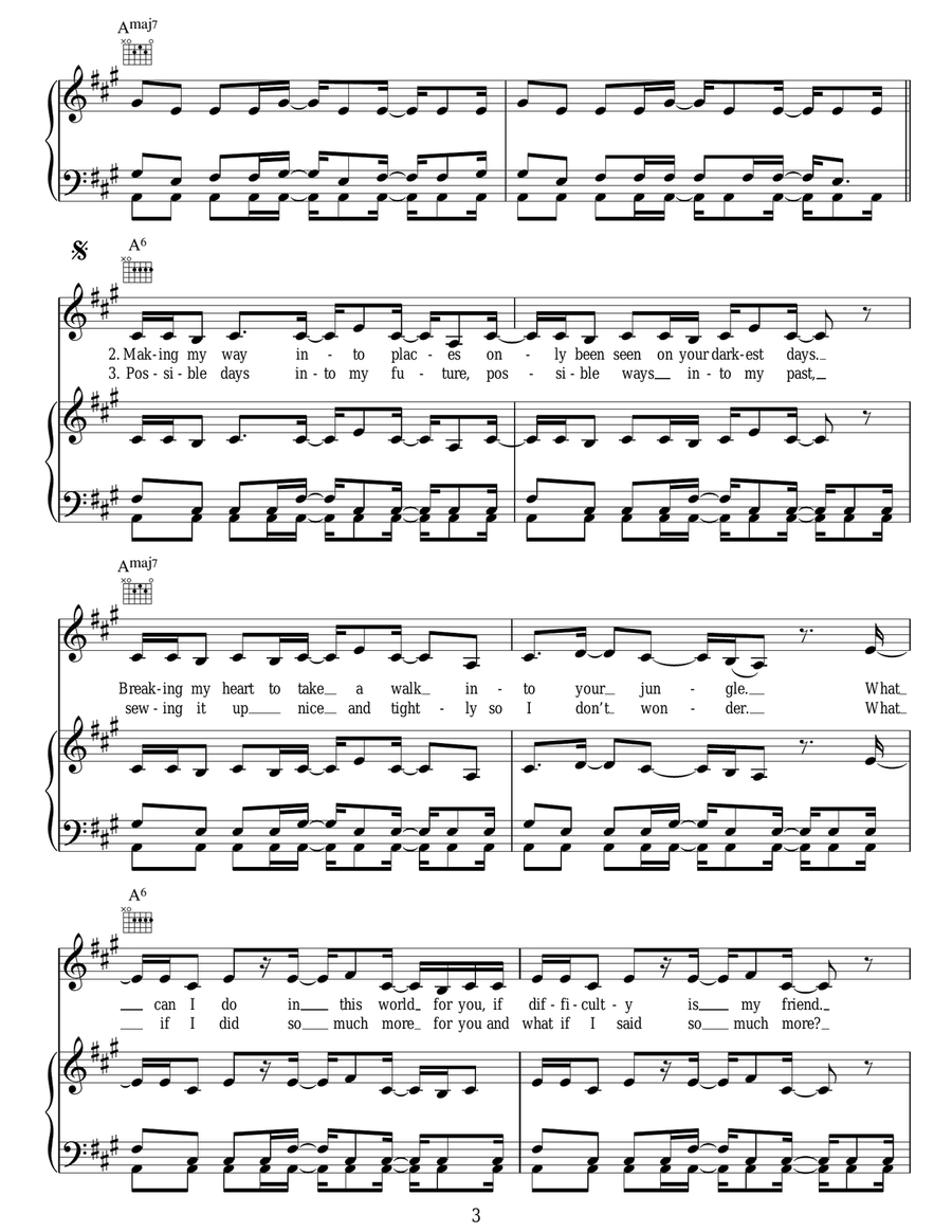 Difficulty Difficulty Acoustic Guitar scores gallery preview page 3