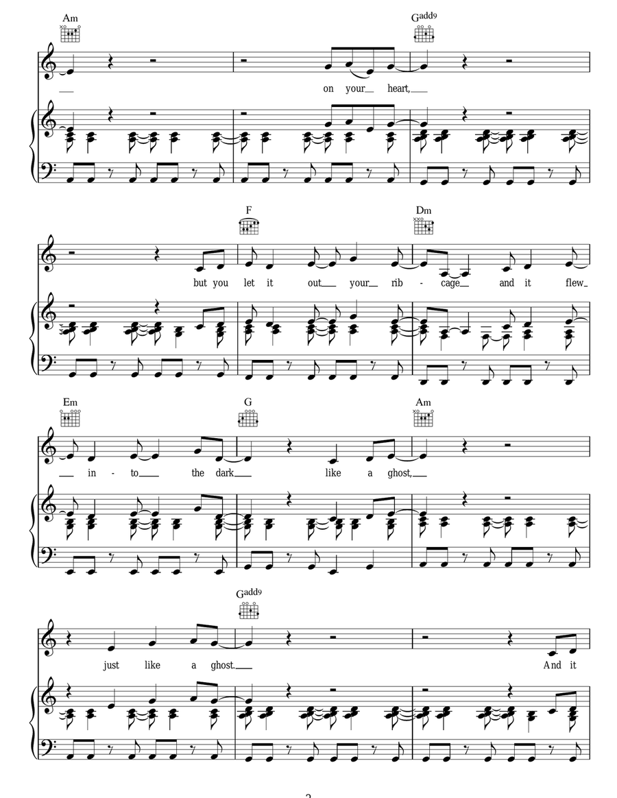 Fade Like A Shadow Fade Like A Shadow Acoustic Guitar scores gallery preview page 2
