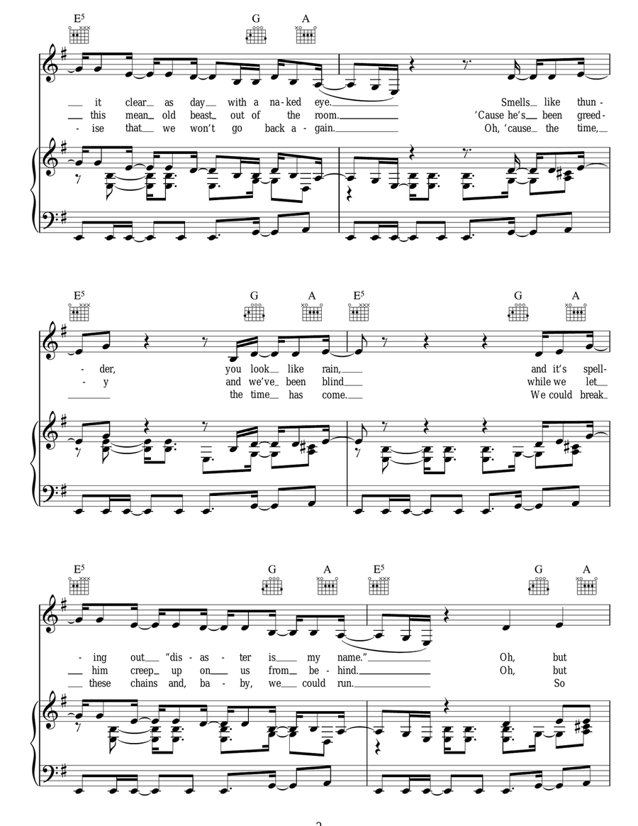 Come On, Get In Come On, Get In Acoustic Guitar scores gallery preview page 2