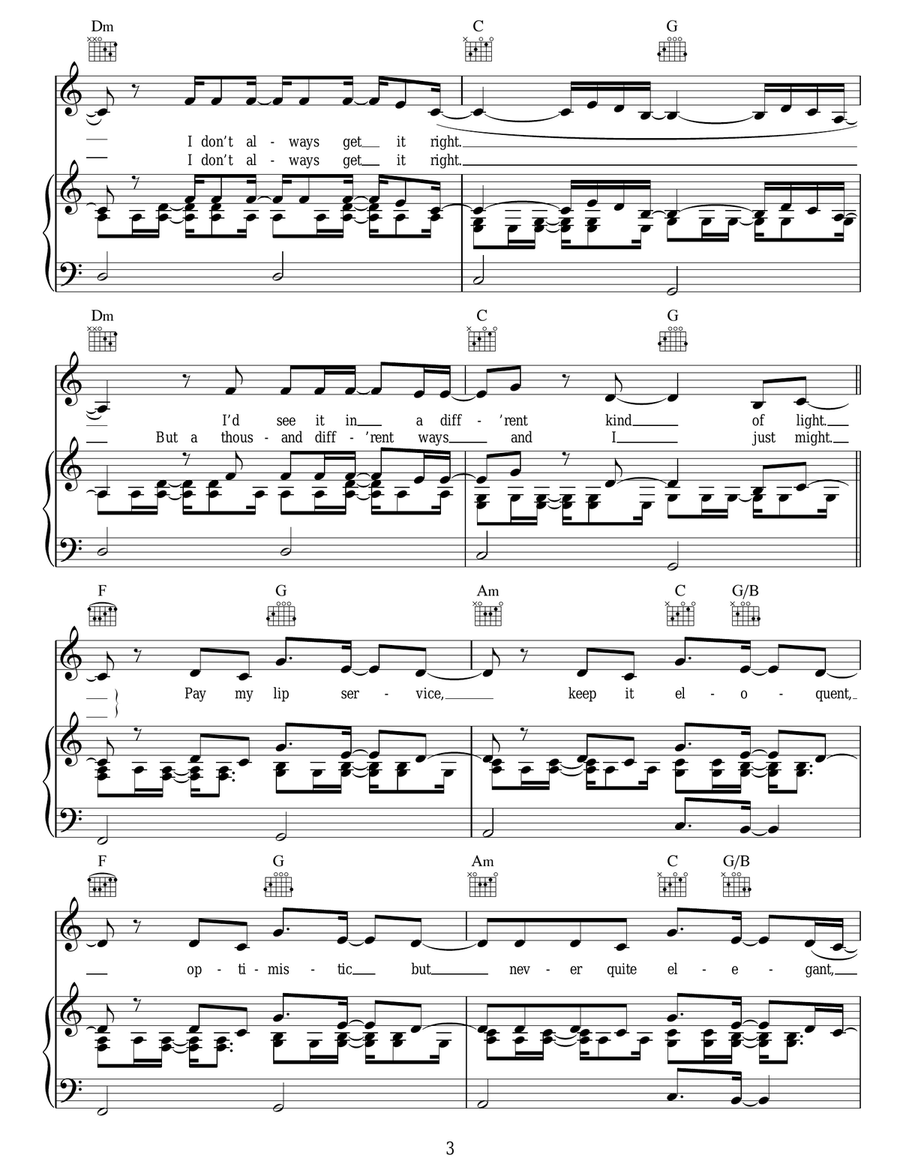 (Still A) Weirdo (Still A) Weirdo Acoustic Guitar scores gallery preview page 3