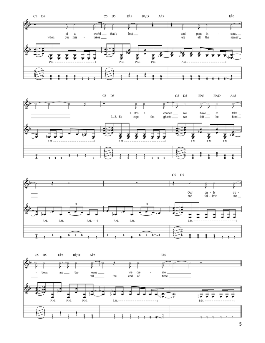 Dead And Gone Dead And Gone Acoustic Guitar scores gallery preview page 5