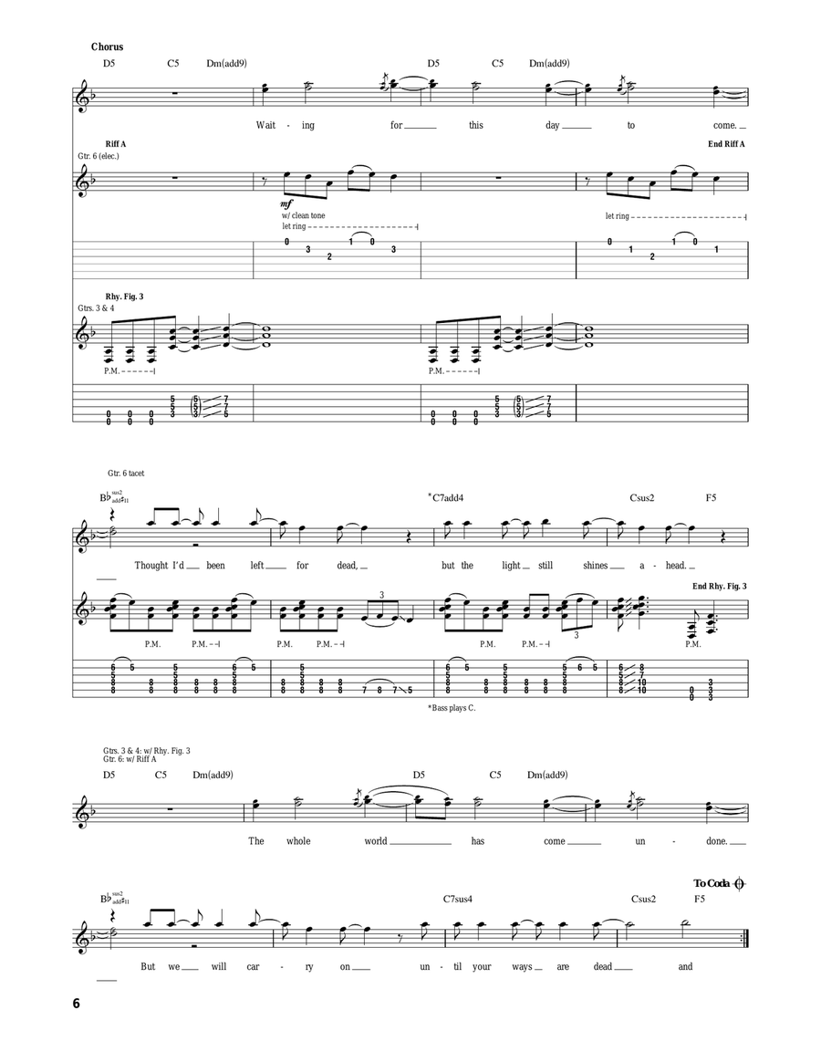 Dead And Gone Dead And Gone Acoustic Guitar scores gallery preview page 6