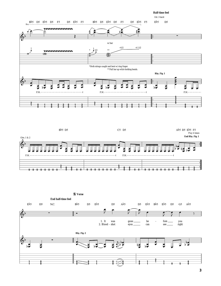 King Of Nothing King Of Nothing Acoustic Guitar scores gallery preview page 3