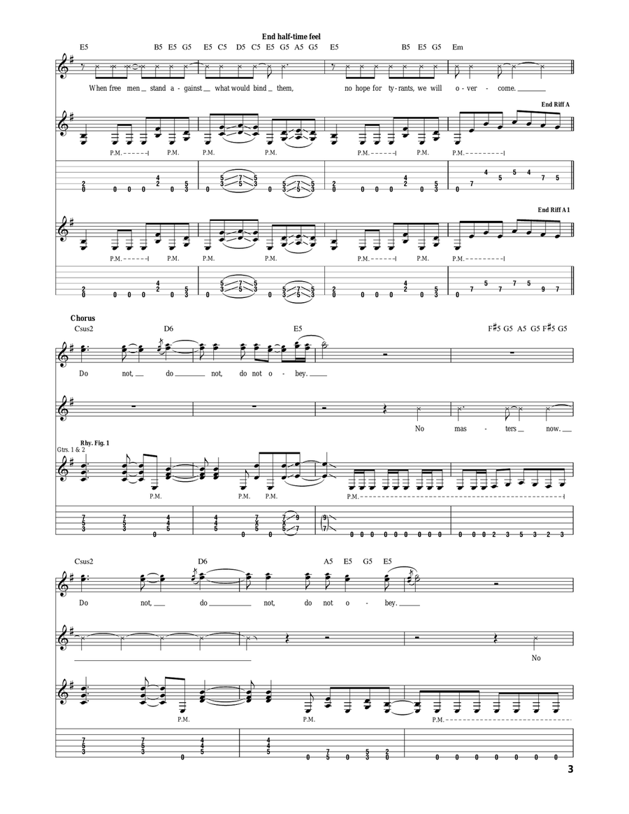 Do Not Obey Do Not Obey Acoustic Guitar scores gallery preview page 3