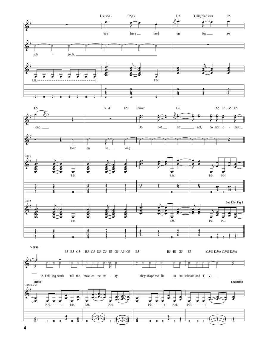 Do Not Obey Do Not Obey Acoustic Guitar scores gallery preview page 4