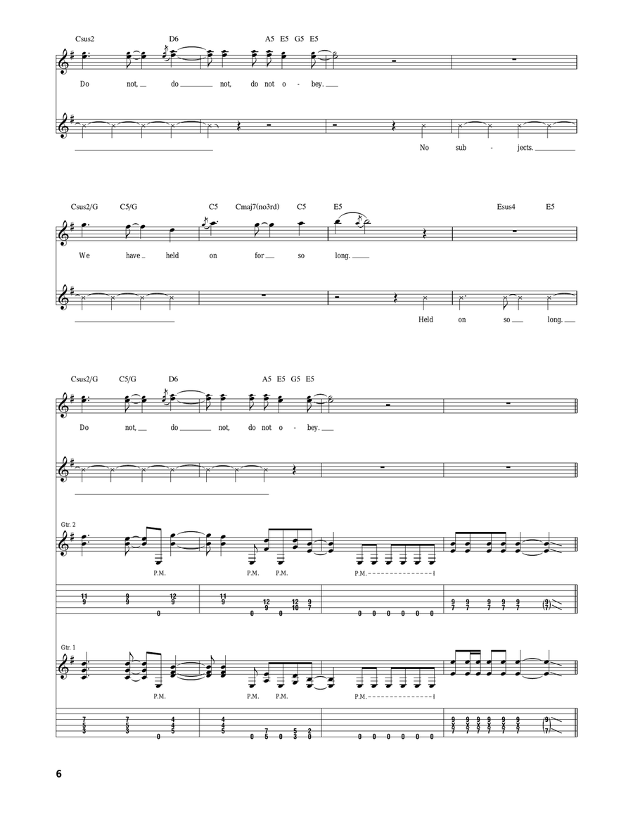 Do Not Obey Do Not Obey Acoustic Guitar scores gallery preview page 6
