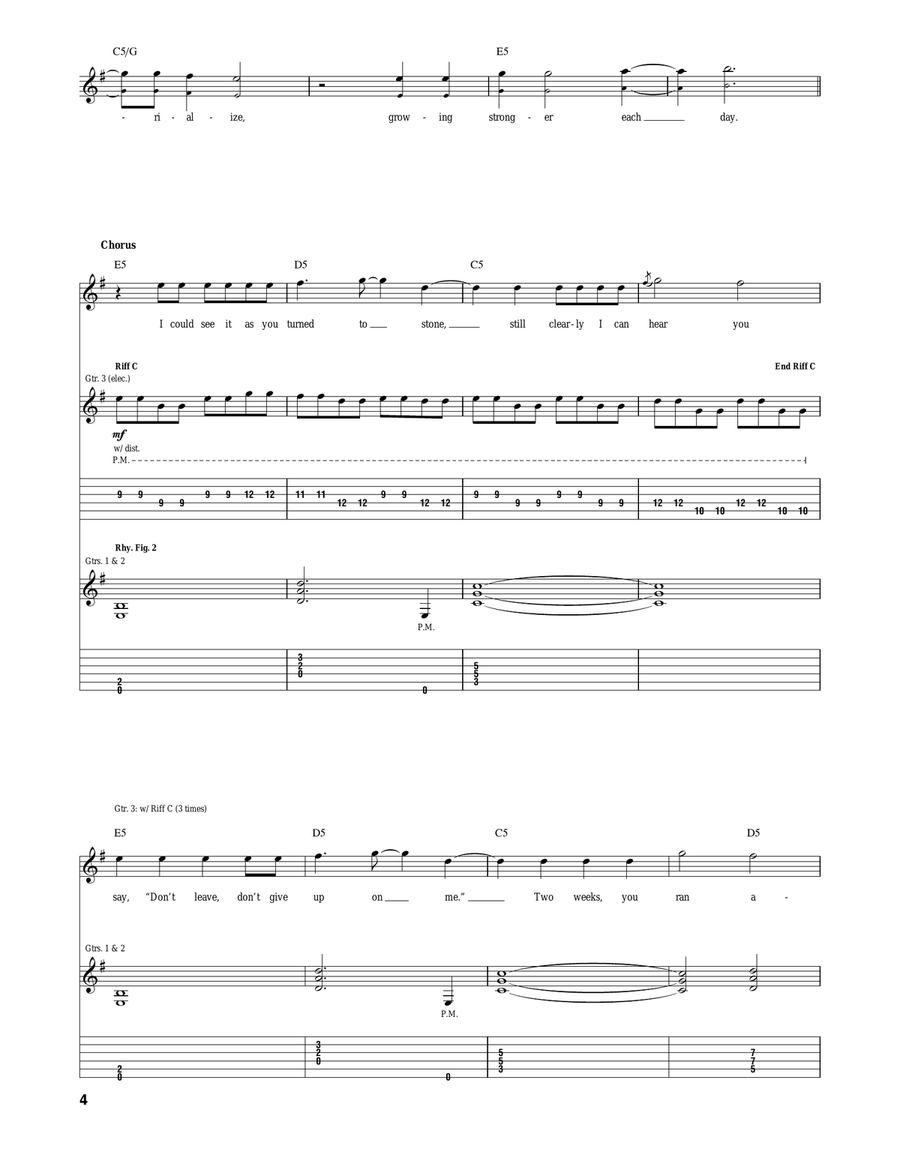 Two Weeks Two Weeks Acoustic Guitar scores gallery preview page 4