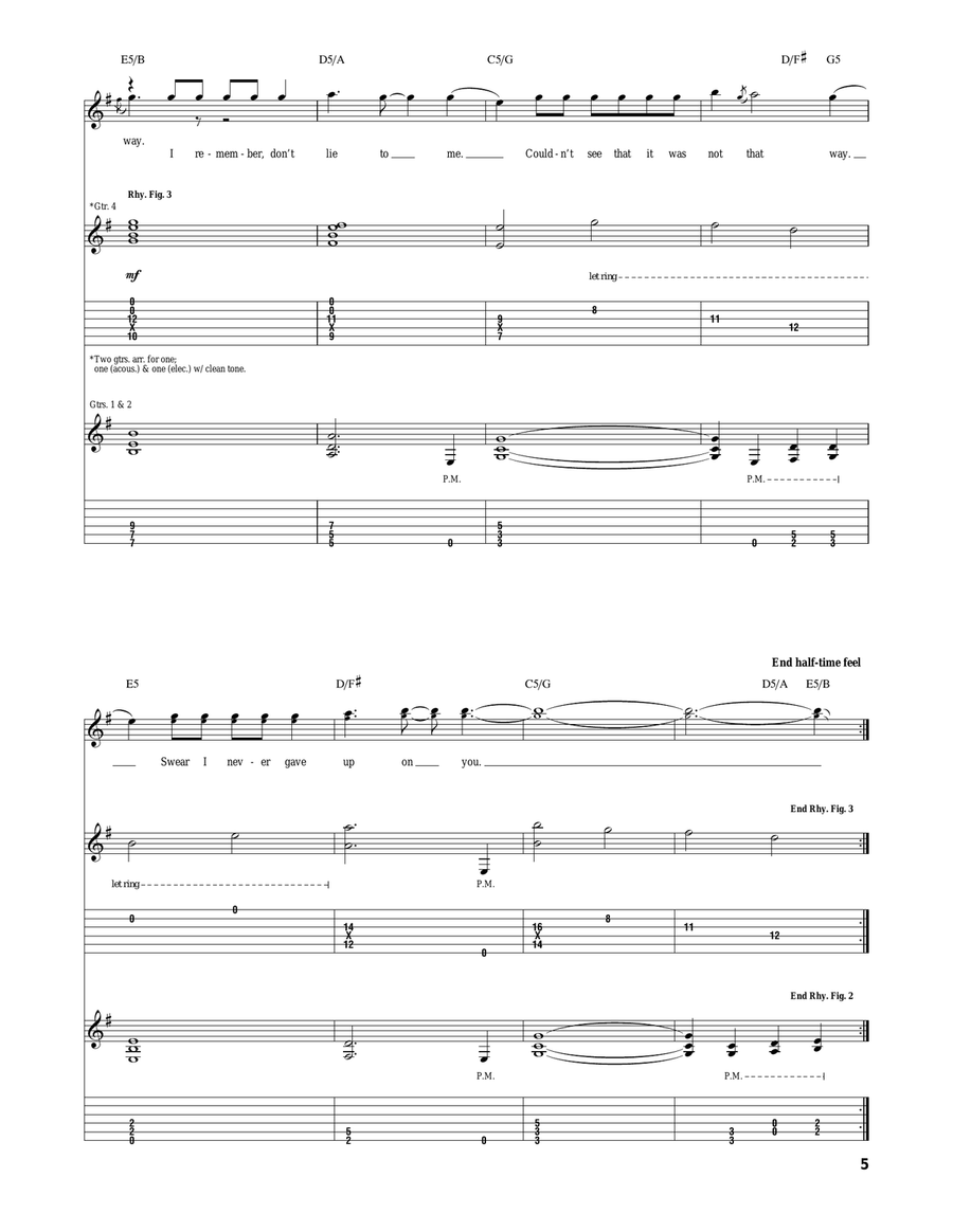 Two Weeks Two Weeks Acoustic Guitar scores gallery preview page 5
