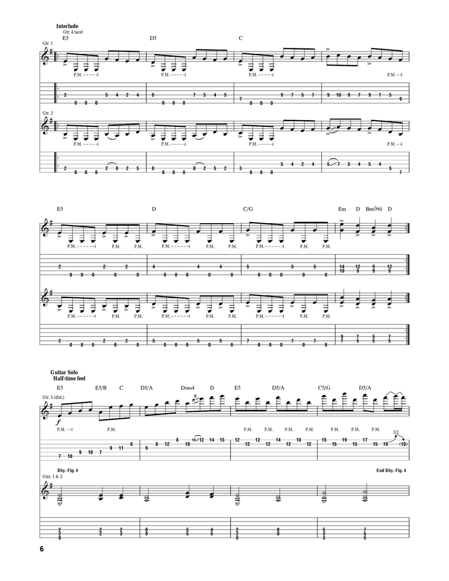 Two Weeks Two Weeks Acoustic Guitar scores gallery preview page 6