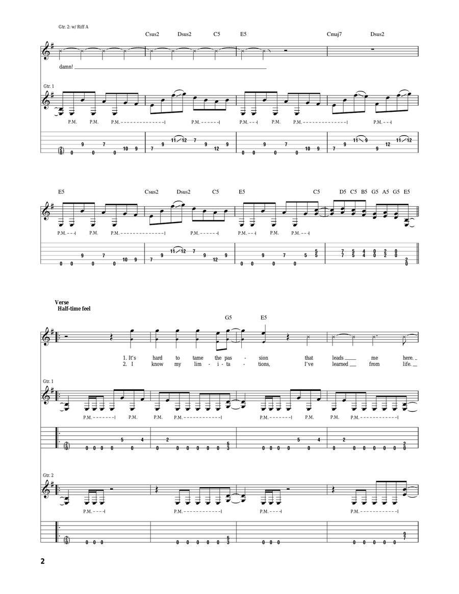 Undone Undone Acoustic Guitar scores gallery preview page 2