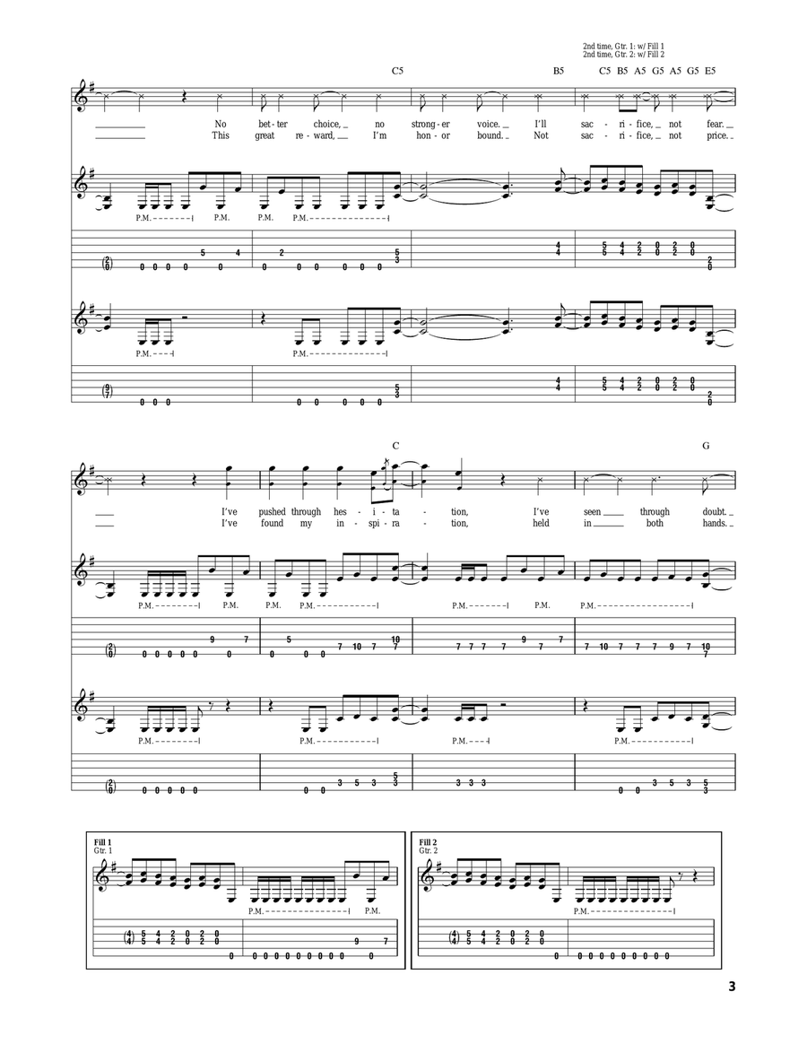 Undone Undone Acoustic Guitar scores gallery preview page 3