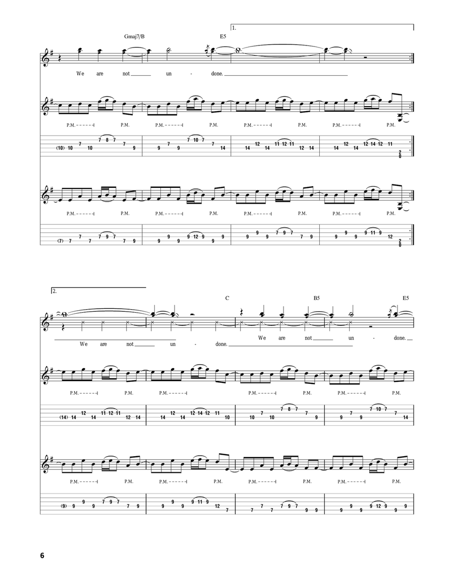 Undone Undone Acoustic Guitar scores gallery preview page 6