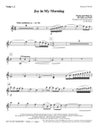 Joy In My Morning - Violin 1, 2