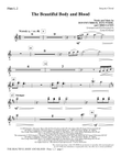 The Beautiful Body And Blood - Flute 1 & 2