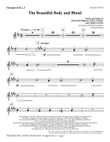 The Beautiful Body And Blood - Trumpet 2 & 3