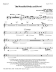 The Beautiful Body And Blood - F Horn