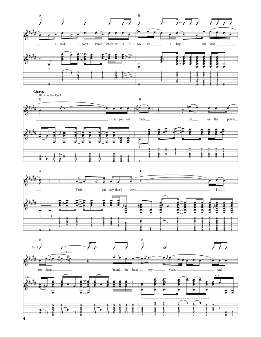 Yellow Ledbetter Yellow Ledbetter Acoustic Guitar scores gallery preview page 4