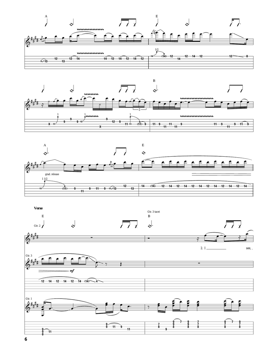 Yellow Ledbetter Yellow Ledbetter Acoustic Guitar scores gallery preview page 6