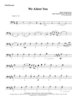 We Adore You - Cello/Bassoon