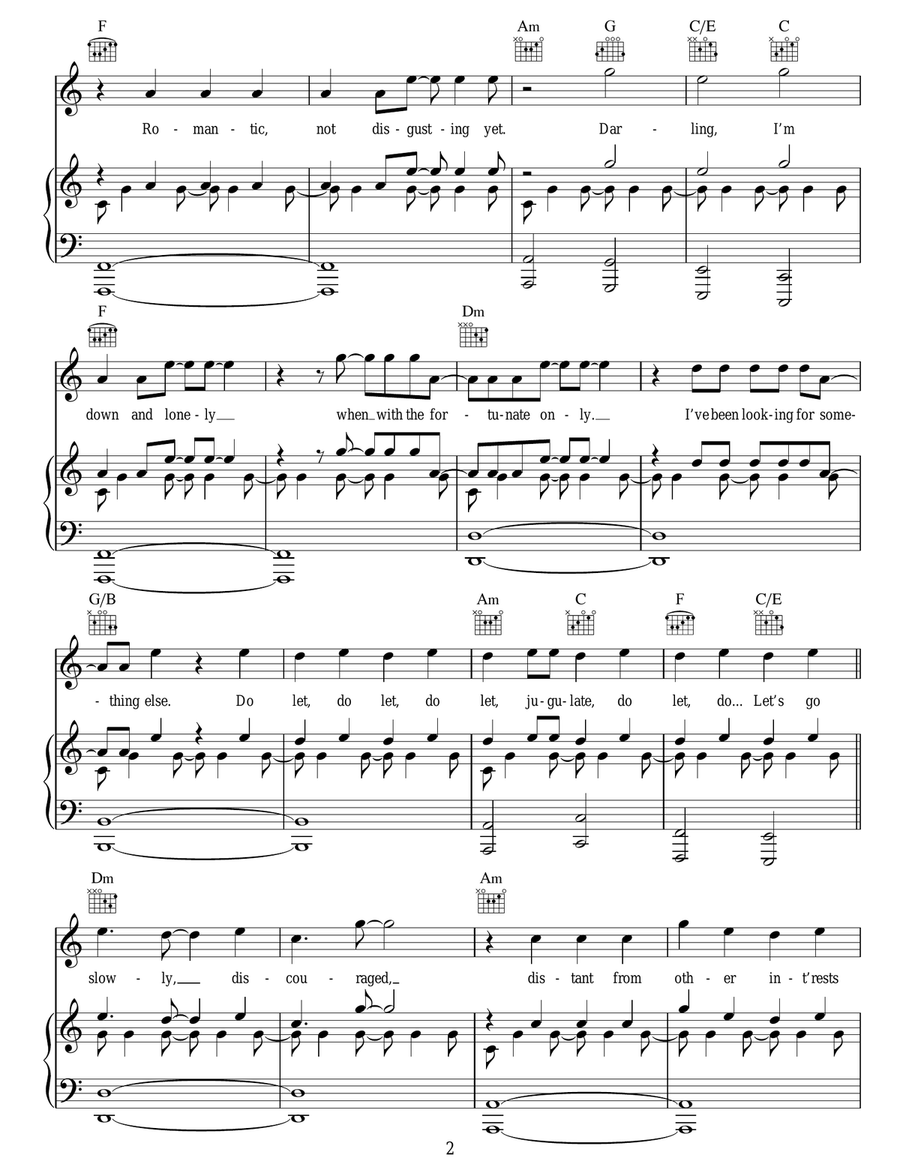 Lisztomania Lisztomania Acoustic Guitar scores gallery preview page 2