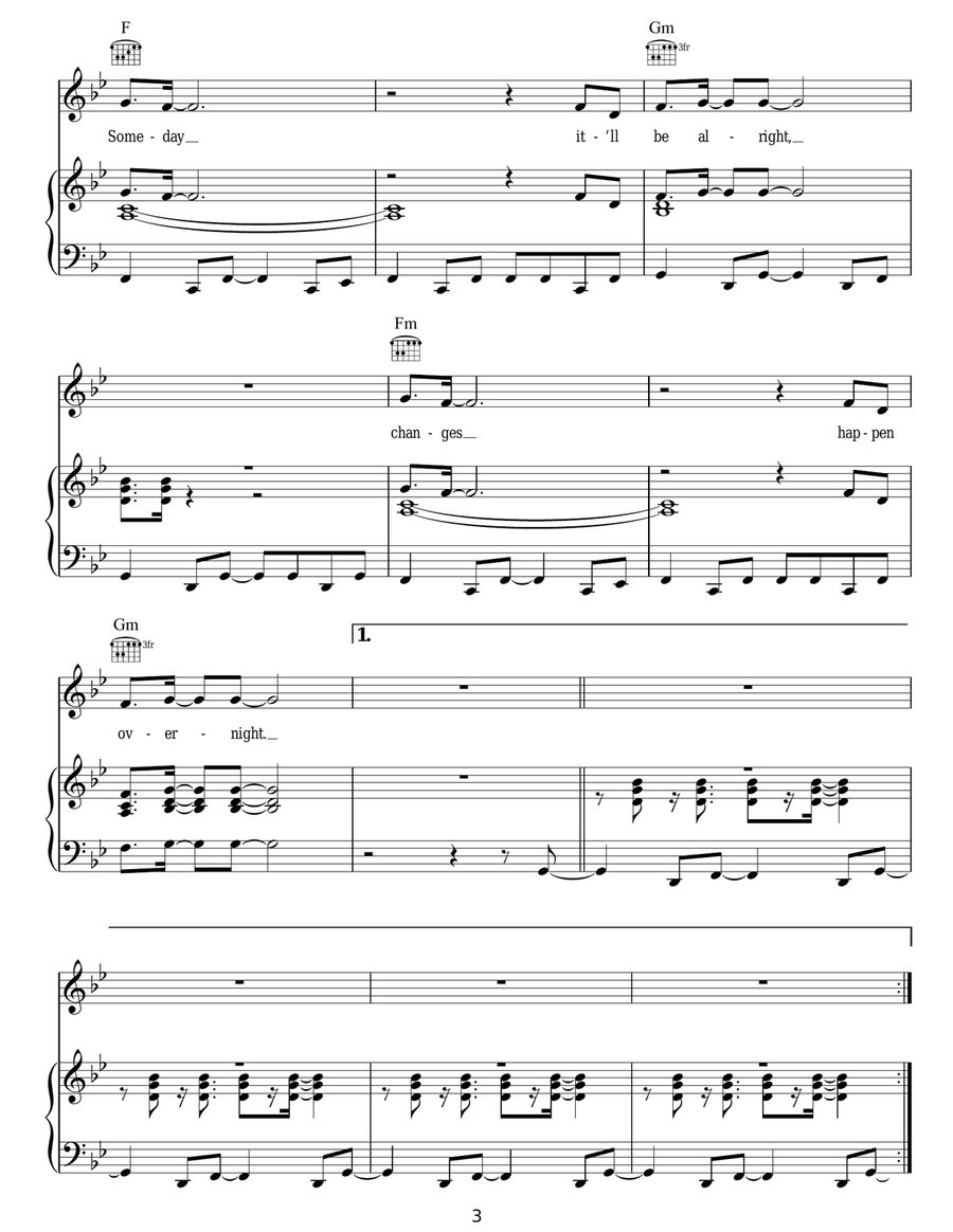 Oye Mi Canto (Hear My Voice) Acoustic Guitar scores gallery preview page 3