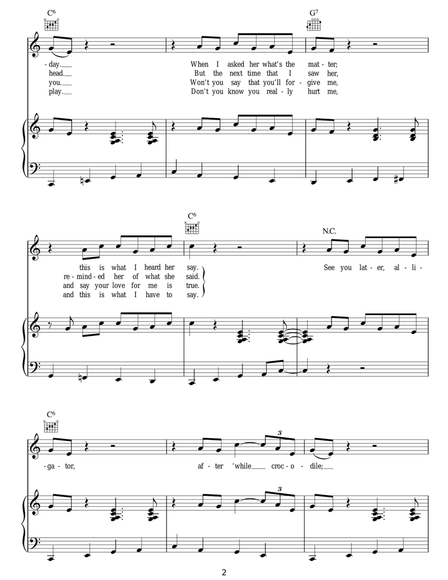 See You Later, Alligator See You Later, Alligator Acoustic Guitar scores gallery preview page 2