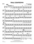 Final Countdown - Guitar