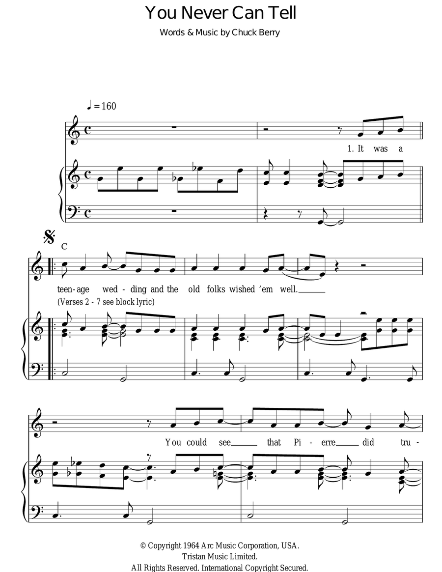 You Never Can Tell Acoustic Guitar scores gallery preview page 1