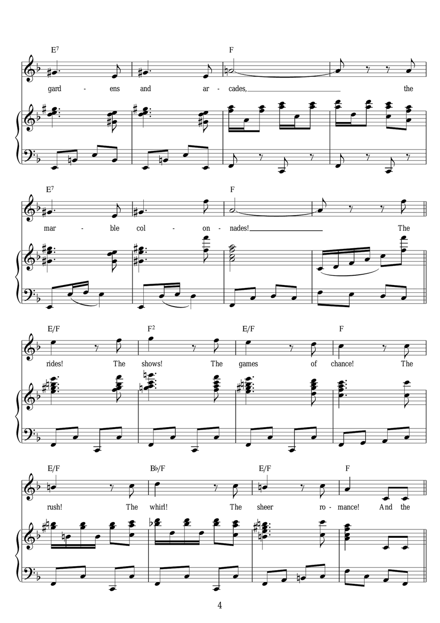 A Little Slice Of Heaven By The Sea Guitar scores gallery preview page 4