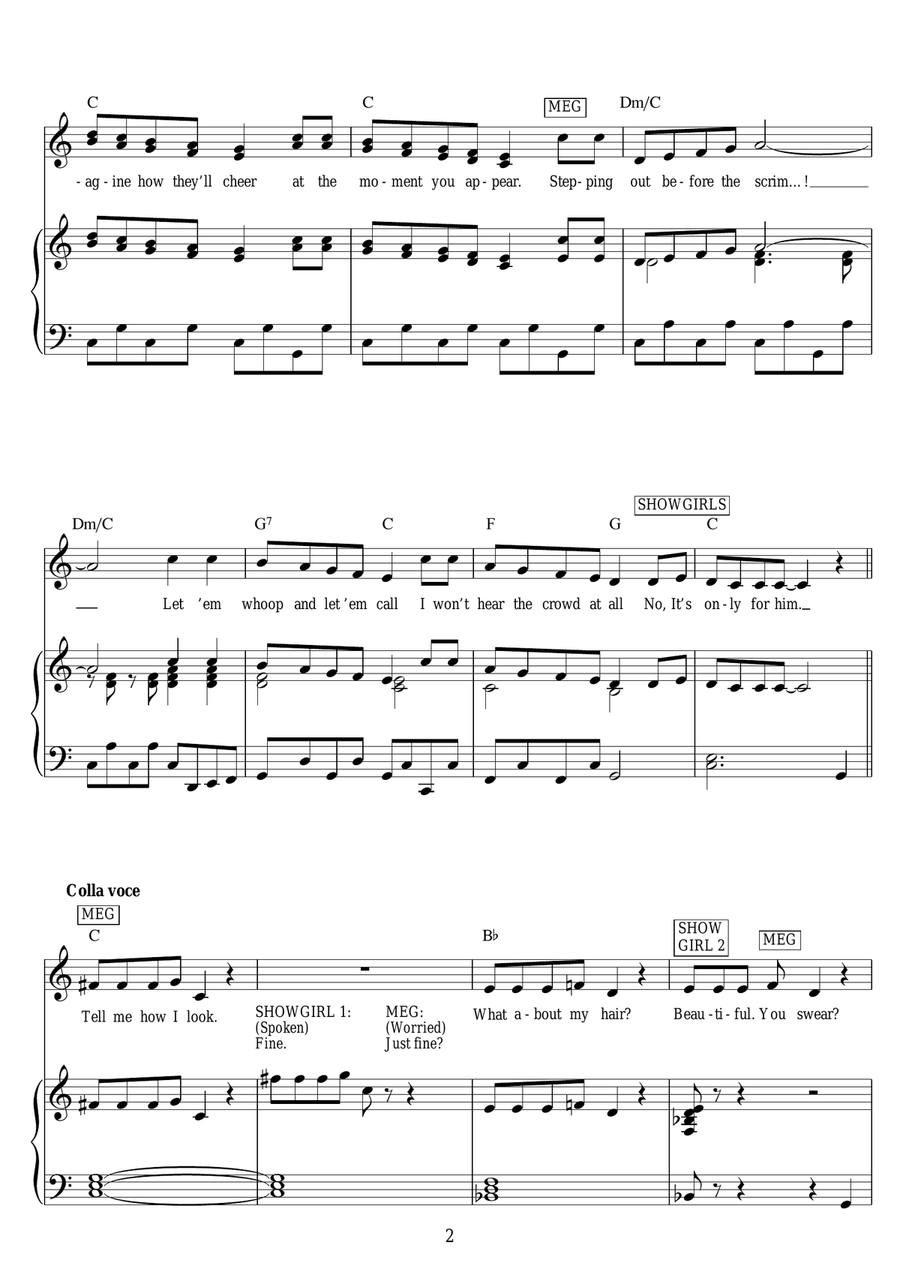 Only For Him/Only For You (from Love Never Dies) Guitar scores gallery preview page 2