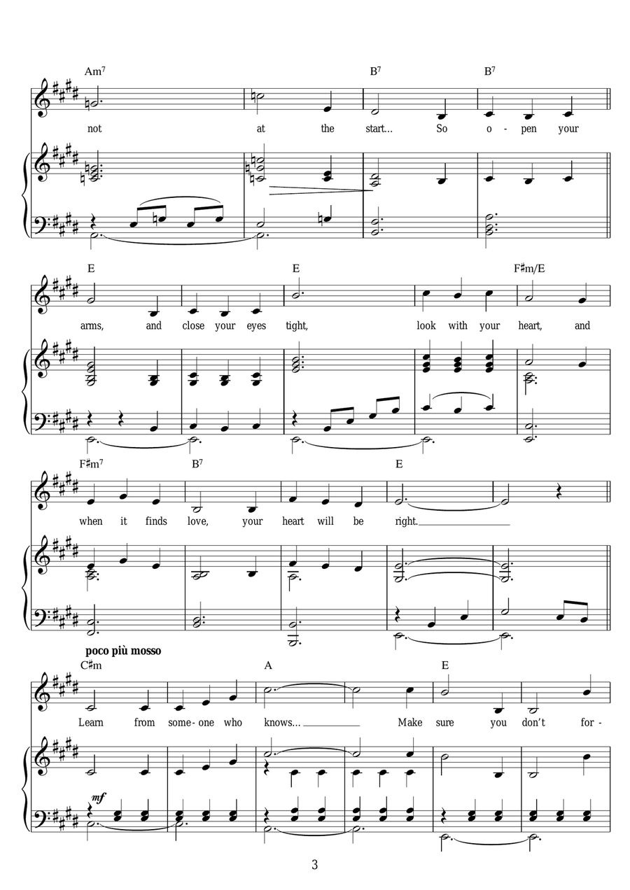 Look With Your Heart (from Love Never Dies) Guitar scores gallery preview page 3