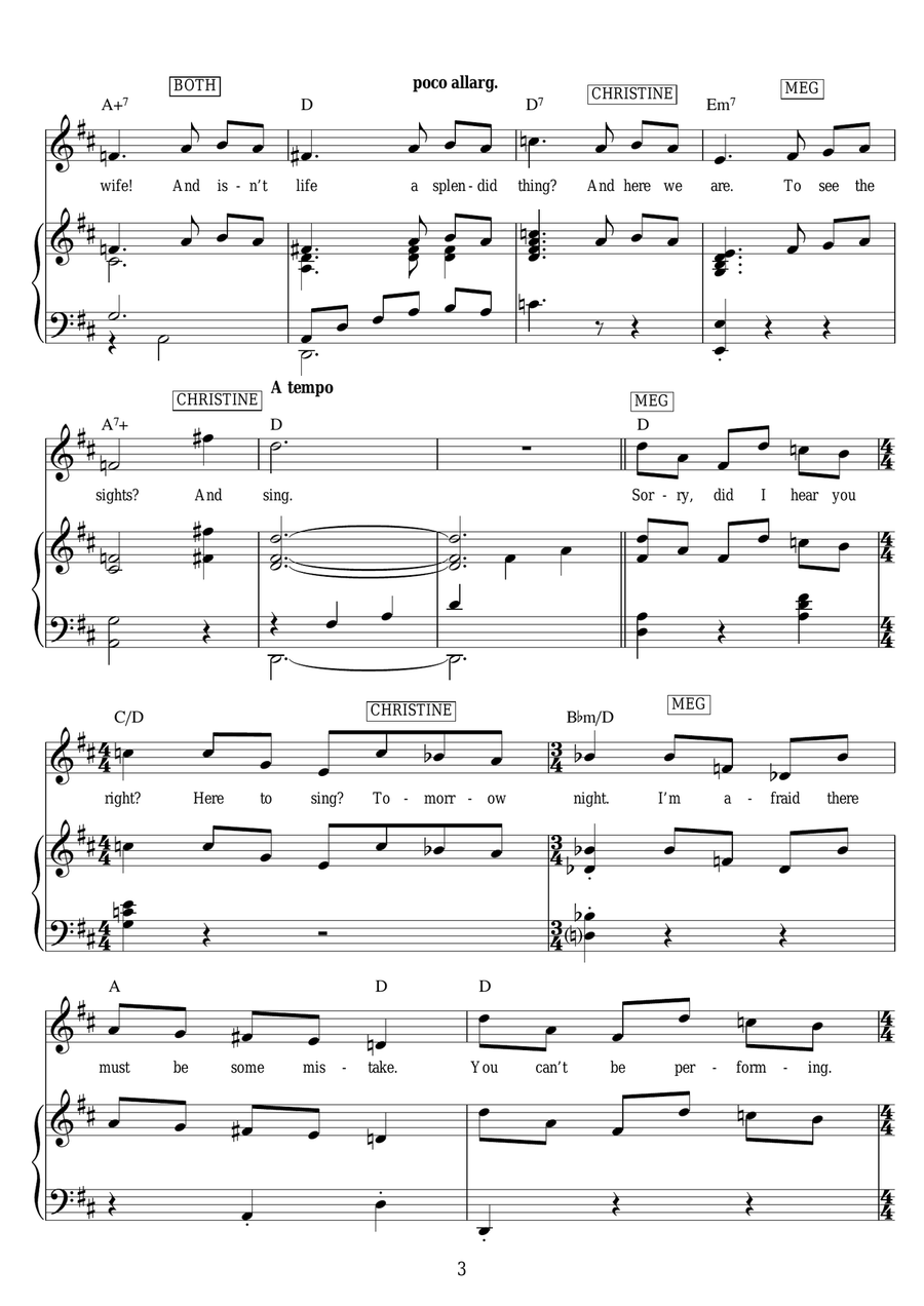 Dear Old Friend (from Love Never Dies) Guitar scores gallery preview page 3