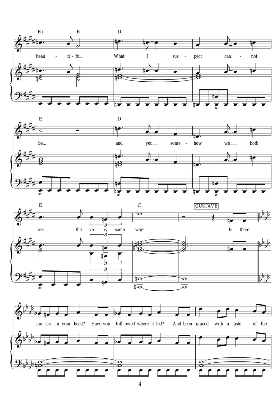 The Beauty Underneath (from Love Never Dies) Guitar scores gallery preview page 4