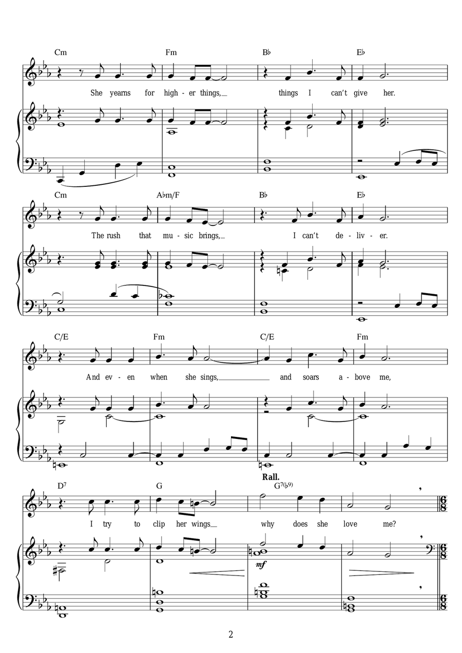 Why Does She Love Me? (from Love Never Dies) Guitar scores gallery preview page 2