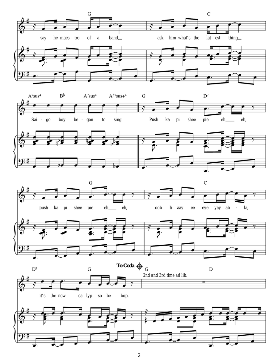 Push Ka Pi Shee Pie Guitar scores gallery preview page 2
