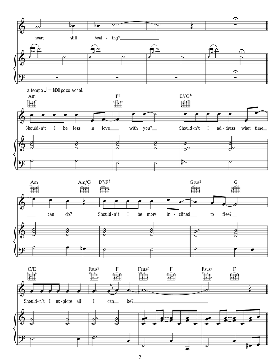 Shouldn't I Be Less In Love With You Guitar scores gallery preview page 2