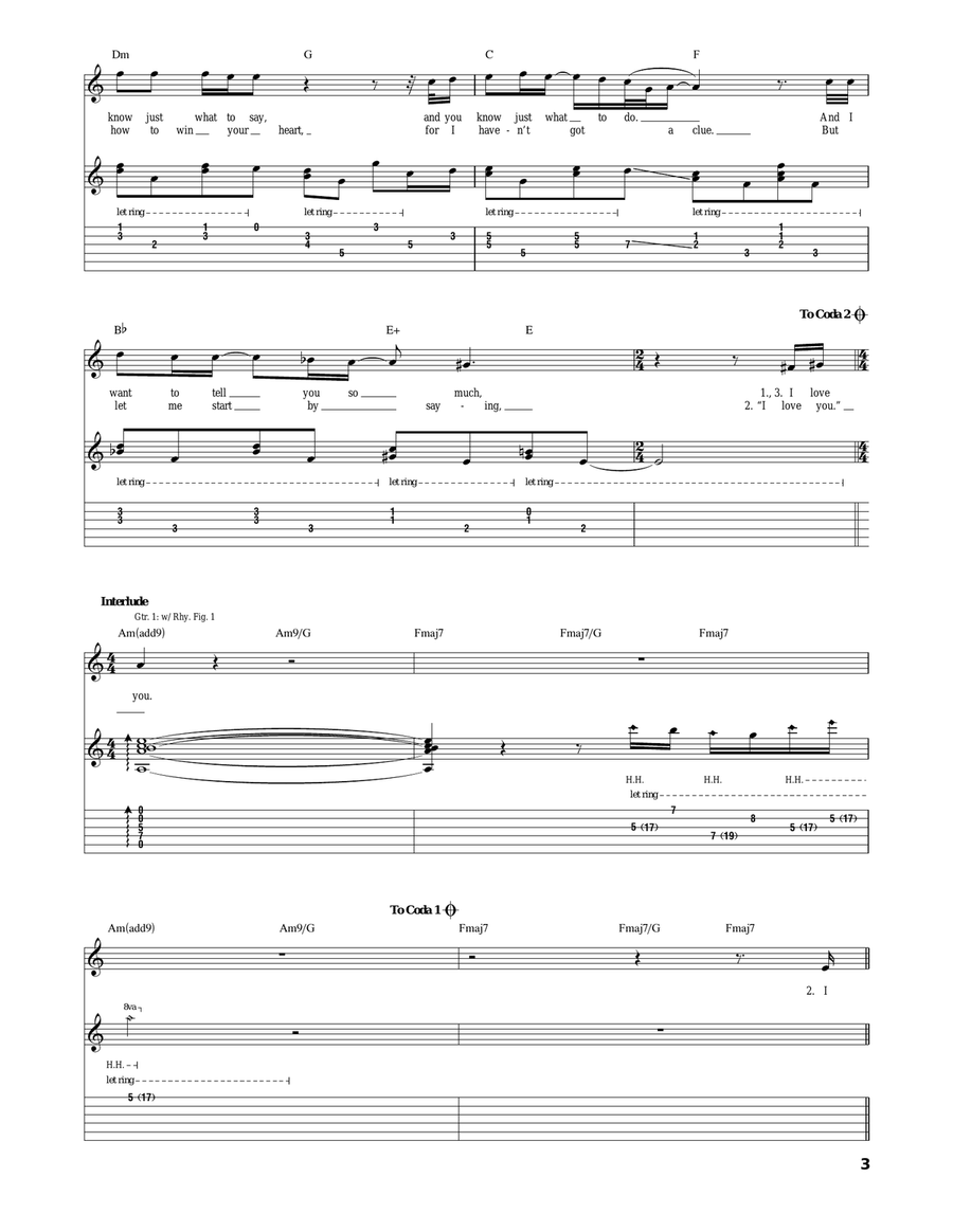 Hello Hello Acoustic Guitar scores gallery preview page 3