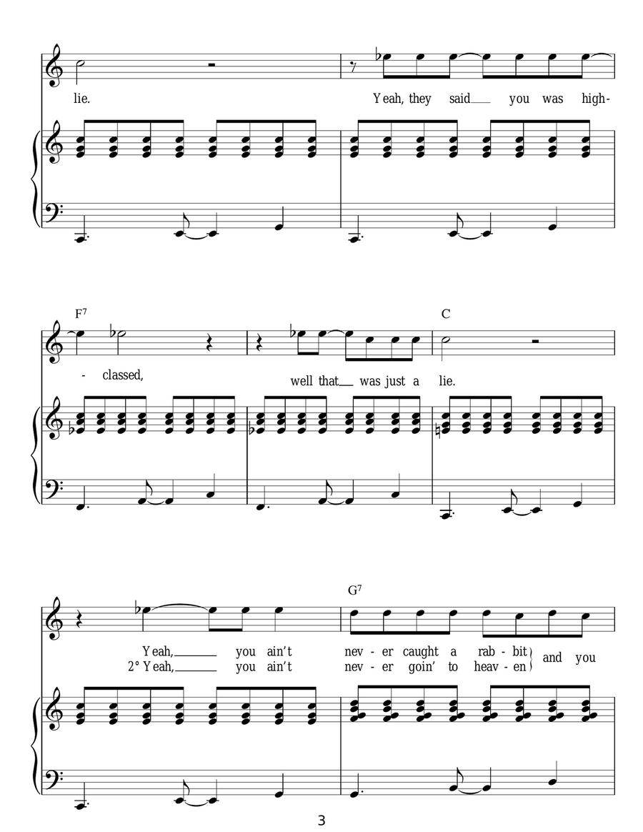 Hound Dog Acoustic Guitar scores gallery preview page 3