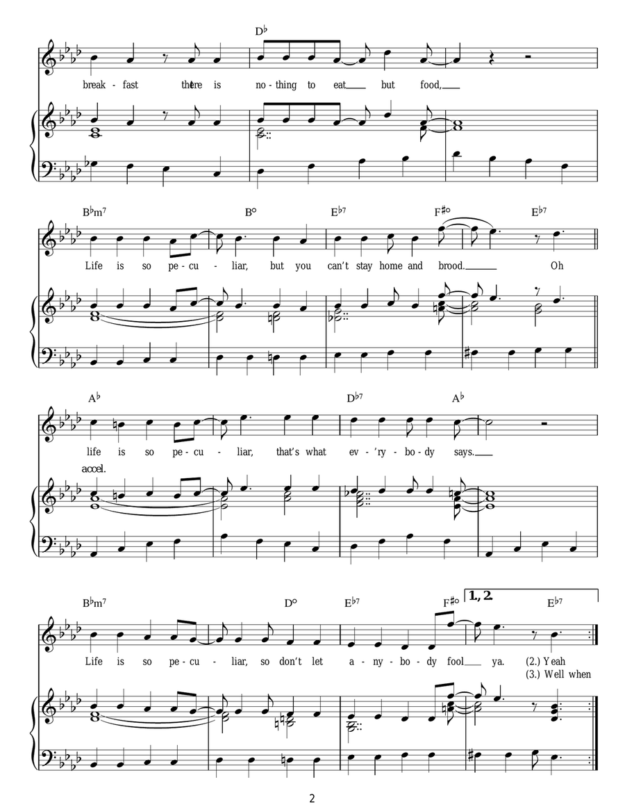 Life Is So Peculiar Life Is So Peculiar Guitar scores gallery preview page 2