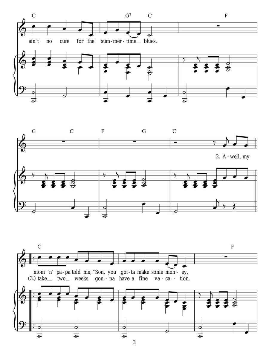 Summertime Blues Acoustic Guitar scores gallery preview page 3