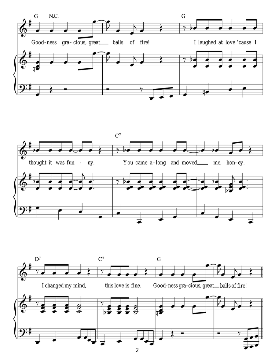 Great Balls Of Fire Great Balls Of Fire Acoustic Guitar scores gallery preview page 2