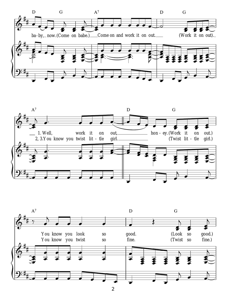 Twist And Shout Twist And Shout Acoustic Guitar scores gallery preview page 2